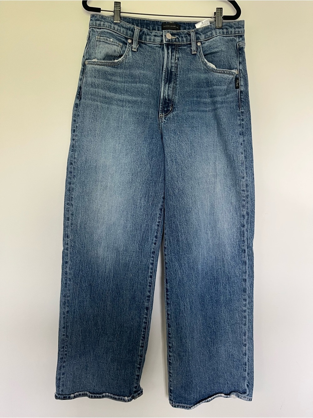 Silver Jeans Relaxed Straight Leg Jeans - Light Blue Wash